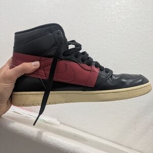 Air Jordan 1 High OG Defiant Black/Red-Sail Men Retro Basketball Shoe Nike